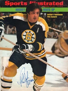 Phil Esposito Boston Bruins Autographed  8.5'' x 11''  Sports Illustrated Cover - Picture 1 of 1