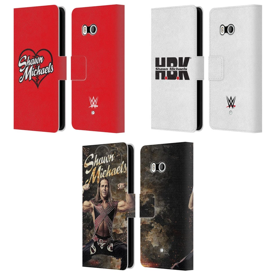 OFFICIAL WWE SHAWN MICHAELS LEATHER BOOK WALLET CASE COVER FOR HTC PHONES 1 - Image 1 of 4