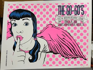 The Go-Go's 25th Anniversary Tour 2006 Austin Signed #'d by 8Ball - Picture 1 of 2