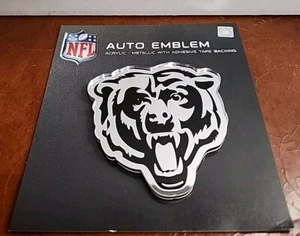 NEW NFL Chicago Bears 3-D Chrome  Metal Auto Car Truck Emblem Sticker Decal - Picture 1 of 1