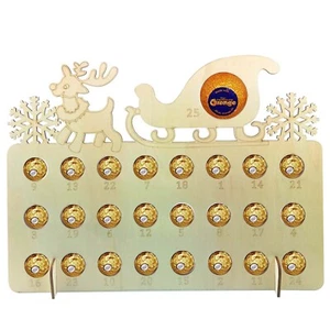 A Chocolate Countdown Calendar For Christmas Children's Gifts Small Table Decor - Picture 1 of 2