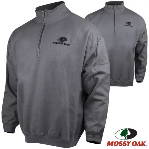 Mossy Oak Uber Suave 1/4 Cremallera Caza Sudadera Chaqueta Elige Talla Gris Carbón Foto 1 de 1
