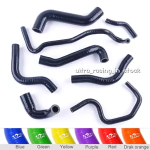 Black fit Audi TT 1.8 t 225HP Warm Wind Pipe Silicone Coolant Water Hoses Pipe - Picture 1 of 12