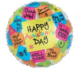 Happy Assistants Day Post Its 17" Foil Balloon (Non-Packaged) - Picture 1 of 1