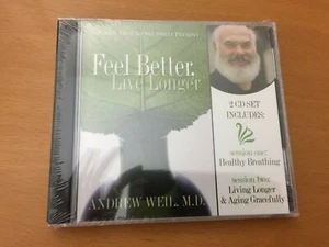 Feel Better, Live Longer Andrew Weil M.D. 2 CD -Health - Gift Shrink wrapped - Picture 1 of 1