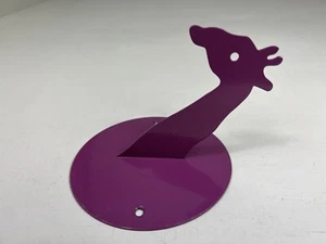 Red-Violet / Purple Glossy Painted Giraffe Youth Decor Wall Hook Modern Safari - Picture 1 of 4