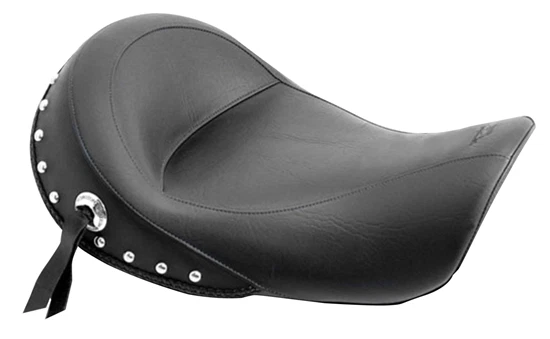 Black Vintage Studded Solo Seat Saddle For 06-17 Harley Dyna FXD 27261 - Image 1 of 1