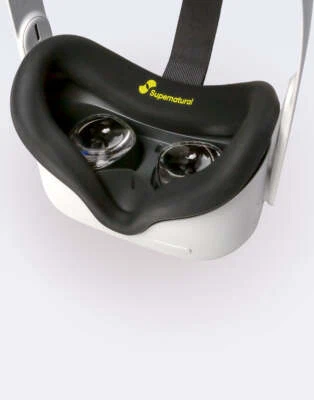 Almohadilla facial protectora de silicona sobrenatural forro deportivo para Meta Oculus Quest 2 Foto 1 de 4