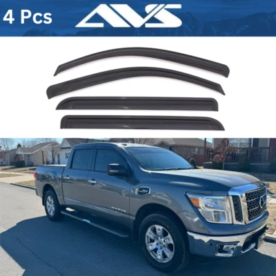 AVS Vent Visors Window Deflector Rain Guards For Nissan Titan Crew Cab 2017-2024 - Изображение 1 из 4