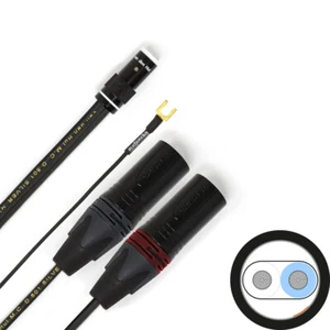 VAN DEN HUL D-502 Hybrid Cavo per Giradischi terminato Custom DIN e 2XLR - NUOVO - Imagen 1 de 3