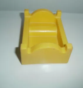 Fisher Price Loving Family 1990 gelb Puppenhaus Bett tief - Bild 1 von 2