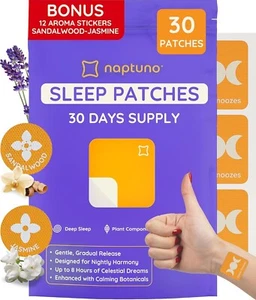 Sleep Patches for Deep Restful Sleep – Natural Ingredients , Lavender- 30 Packs - Picture 1 of 10