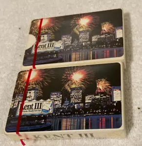 2er Set Vintage Kent Zigaretten Spielkarten UNBENUTZT - VERSIEGELT - Bild 1 von 4