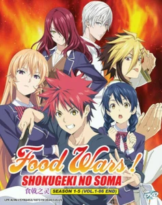 DVD Food Wars! Shokugeki No Soma Season1-5 Vol.1-86END ENGLISH DUBBED All Region - Foto 1 di 8