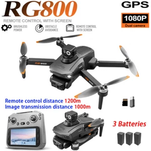 RG800MAX RC Drone 5G WIFI FPV GPS 1080P Camera 360° Obstacle Avoidance 3 Battery - Picture 1 of 15