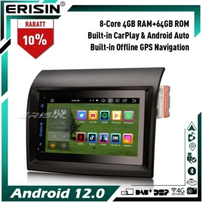 4GB+64GB 8-Kern Android 13 Autoradio Navi Für FIAT DUCATO CITROEN JUMPER PEUGEOT - Bild 1 von 4