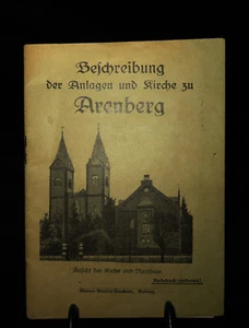 6597:Beschreibung der Anlagen und Kirche zu Arenberg, Heft, um 1930. - Bild 1 von 3