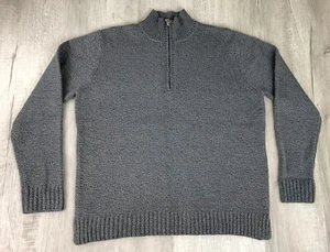 Great Northwest Clothing Company Sweater Gray Half Zip Dress Casual Mens Size XL - Picture 1 of 12