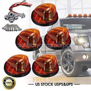 Fits Chevy GMC C/K Series 1973-1987 Cab Roof Marker Light Lens Amber LED Lamps