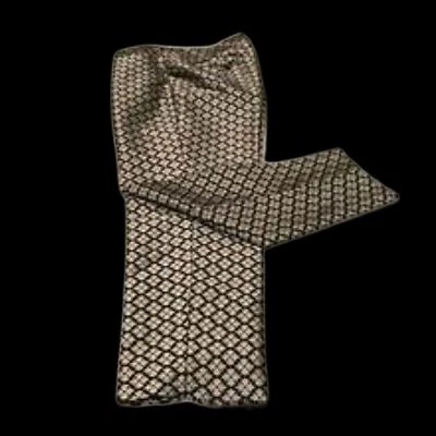 Pantalones de vestir rectos forrados con diseño negro/rojo/dorado TALBOTS Signature talla 10  Foto 1 de 4