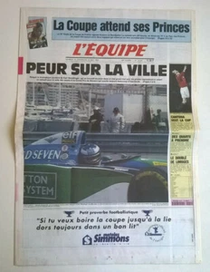 L'EQUIPE N°14.937 du 14/05/1994 - Peur sur la ville (GP Monaco)/Cantona veut Cup - Imagen 1 de 7
