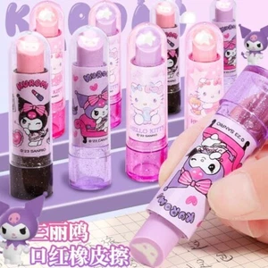 Sanrio Official Licensed Hello Kitty Kuromi Stationary Lipstick Eraser - Picture 1 of 16