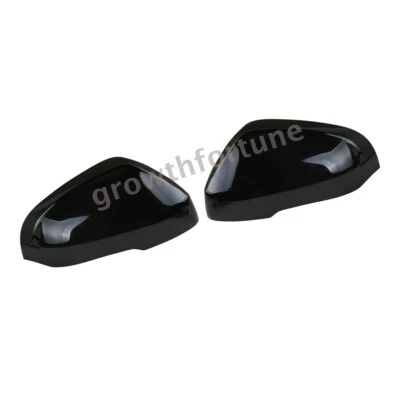 1 par de cubiertas de tapa de espejo retrovisor lateral negro de repuesto para Volvo S60 S80 2012-19 Foto 1 de 4