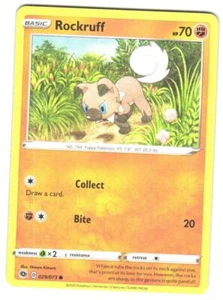 Pokemon Champion's Path Rockruff #29/73 Common - Picture 1 of 2