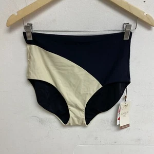 Calia Women's Swim High Rise Bikini Bottoms Black Color Block WSA23406PRT  New! - Picture 1 of 9