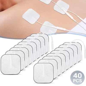 40x TENS Elektroden Pads Selbstklebend für Massage EMS Reizstrom Gerät 4x4cm DHL - Bild 1 von 18