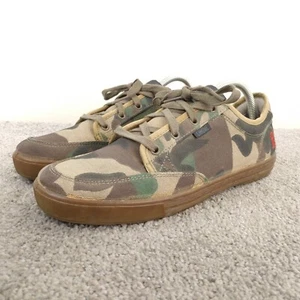 Chrome Industries Mens 7.5 Shoes Mirko Canvas Camouflage Camo Gum Sole Brown - Picture 1 of 13