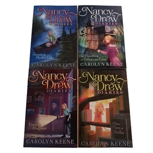 Nancy Drew Diaries Set of 4 Paperback Books Carolyn Keene, NEW - Picture 1 of 6