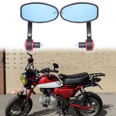 For Honda Monkey 125 Shadow 750 CNC 7/8" Handle Bar End Rear Mirrors Motorcycle - Image 1 of 4