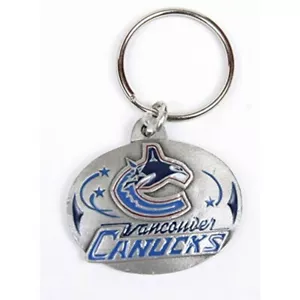 Vancouver Canucks NHL Equipo de Hockey sobre Hielo Logotipo Redondo Metal Llavero Hecho en EE. UU - Imagen 1 de 1