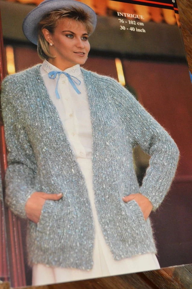 Robin Knitting Pattern 13840 Intrigue Cardigan 30-40" - Image 1 of 1