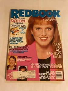 1989 September, REDBOOK Magazine, FERGIE, Big Fall Fashion Issue(MH234) - Imagen 1 de 3