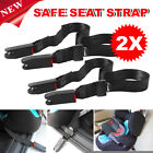 2x Car Isofix Strap Latch Link Belt Anchor Holder Safe Seat Band Kids Child Baby