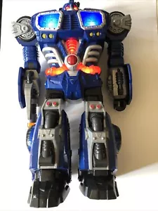 HAP- P -KID TOY GROUP LARGE WALKING/TALKING LIGHT UP ROBOT, TRANSFORMER 14" - Picture 1 of 12