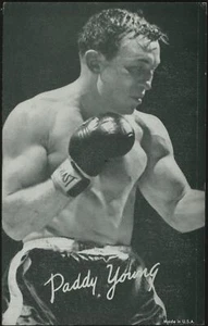 Exhibit Supply Co. - 'Paddy Young' (1947-66) - Boxing Exhibit Card - Picture 1 of 2