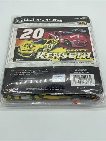 Matt Kenseth # 20 Joe Gibbs Racing 2 SIDED 3 x 5 FLAG BSI #20913 Cover