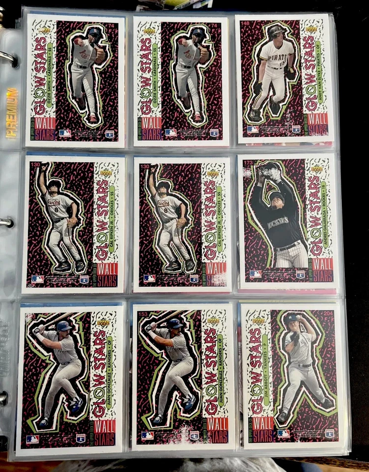 Lote de 20 pegatinas Upper Deck Glow Stars 1993 Ripken McGwire ¡¡Como nuevo!! 241 # 241014 Foto 1 de 3