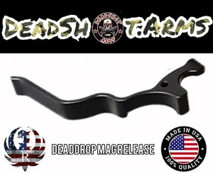 Deadshot Arms Titanium RUGER 10/22 DeadDrop EXTENDED MAG RELEASE LEVER Black  - Picture 1 of 6