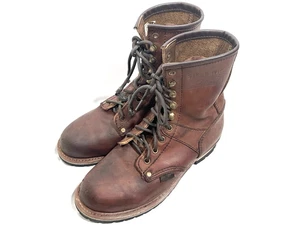1740 AdTec Botas de Cuero con Punta de Acero para Hombre Talla 10 M 9"" Marrón Botas de Leñador - Imagen 1 de 17