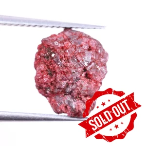 Diamante grezzo naturale non tagliato 3,55 ct diamante rivestito rosso intenso per fare gioielli - Foto 1 di 13