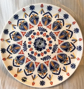 Platos de ensalada Mikasa pintado medallón hueso porcelana 9" - Juego de 4 NUEVO - Imagen 1 de 9