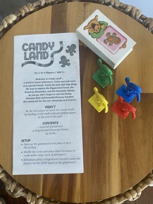 Candy Land VTG 2004 Board Game Replacement Part Pieces 4 Mover Pawns Gingerbread - Image 1 of 2