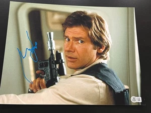 HARRISON FORD SIGNED AUTOGRAPH 11X14 PHOTO STAR WARS HANS SOLO BECKETT BAS COA D - Picture 1 of 2
