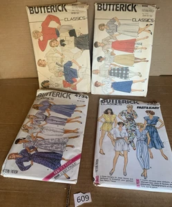 Lot of 4 BUTTERICK CLASSICS Patterns Patron Vintage OLD - Picture 1 of 2