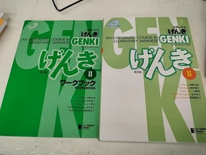 Genki: An Integrated Course In Elementary Japanese Second Edition Lot Of 2 W/CD  - Picture 1 of 6