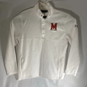 University of Maryland Terrapins Herren XL weiß Under Armour Pullover Jacke - Bild 1 von 6